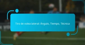 Tiro de volea lateral: Ángulo, Tiempo, Técnica